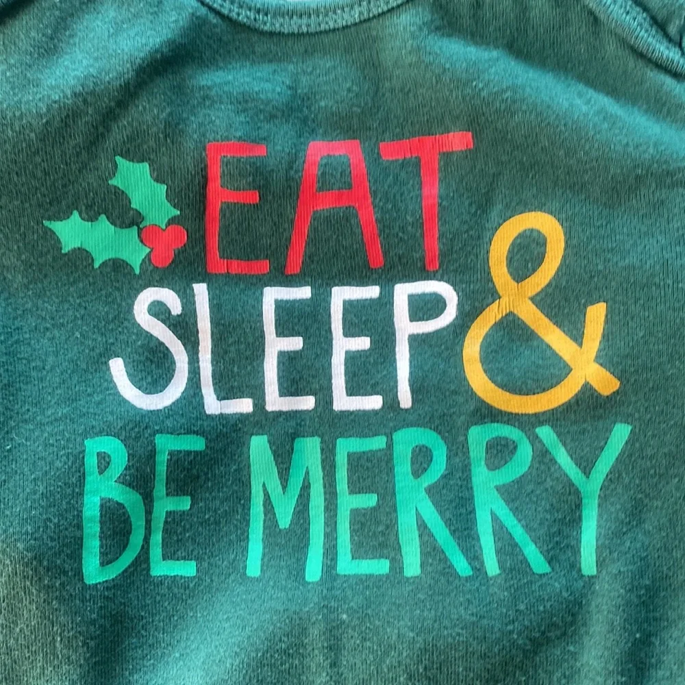 6-12 month Gap/Old Navy bundle.  2 pants/6 onesies/1 Christmas pj set/Dear Santa
